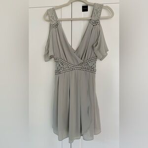Elegant Gray Women's Dress